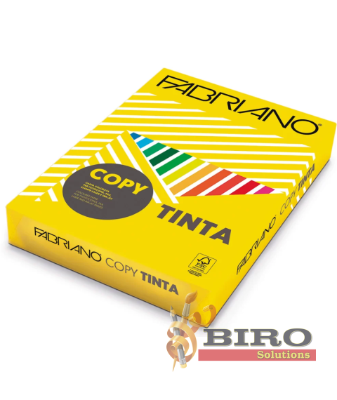Hîrtie colorată A4 FABRIANO Tinta Giallo, 80 gr/m2, 500 foi, intensiv, galben